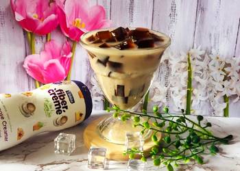 Masakan Unik Es Kopi Jelly FiberCreme Enak Sederhana