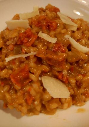 Una foto de Risotto de erizos de mar