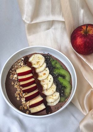 Hình của món Sinh tố chuối và cacao.