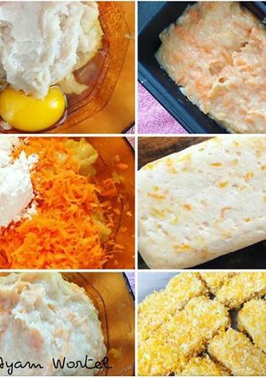 Foto resep Ayam naget wortel