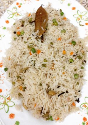 A picture of Garam Masala Pulao.