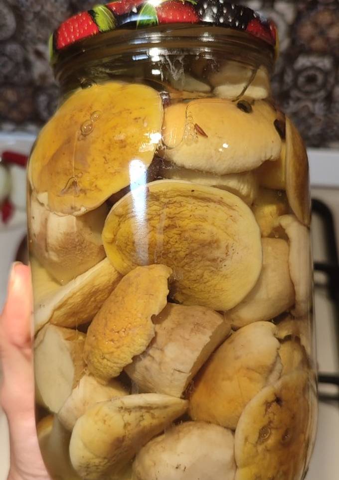 Білі грибочки мариновані на зиму 😍