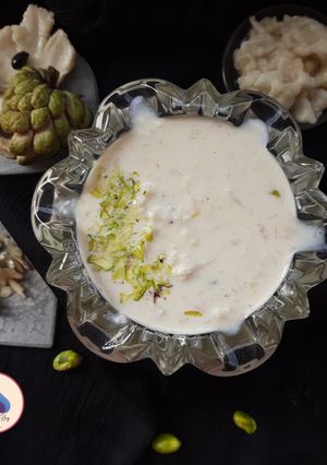 A picture of Sitaphal Basundi (Custard Apple Basundi).