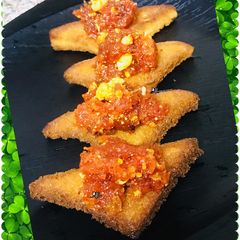 A picture of Shahi halwa bites.