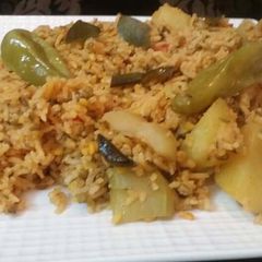 A picture of Bhuni khichdi.