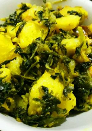 A picture of Methi Aloo.