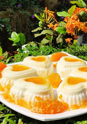 A picture of Orange cream pudding.