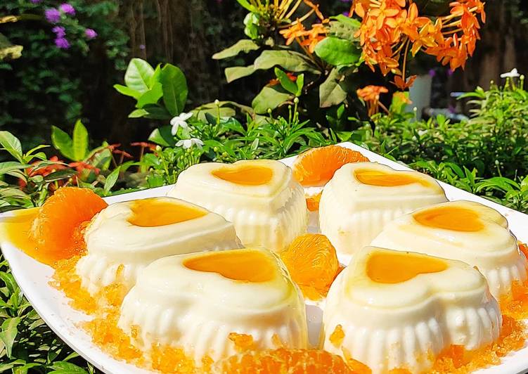 Orange cream pudding