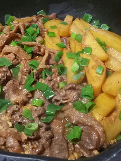 Foto resep 385. Beef slice teriyaki dengan kentang goreng