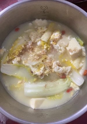 娃娃菜豆腐煲 的食譜成品照片
