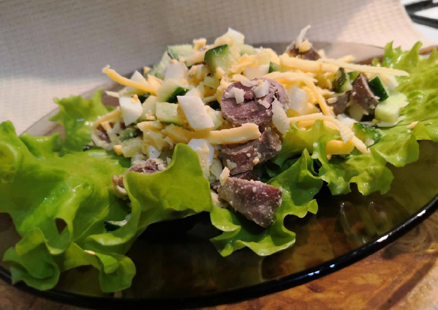 Салат из свинины рецепт с фото очень вкусный пошаговый