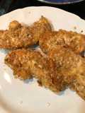 Chicken tenders sin pan rallado
