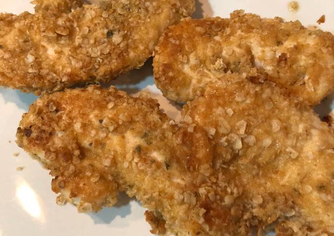 Chicken tenders sin pan rallado Receta de Natalia Calviño- Cookpad