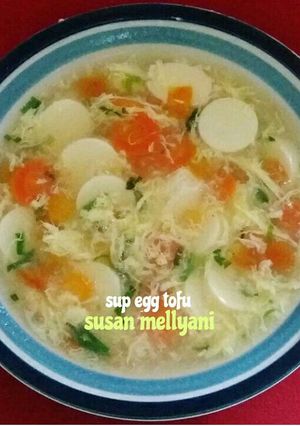 Foto resep Sup egg tofu