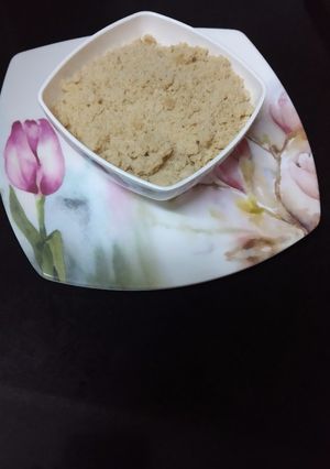 A picture of Non fried churma.