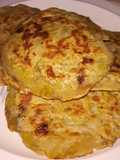 Tortitas de plátano y pan
