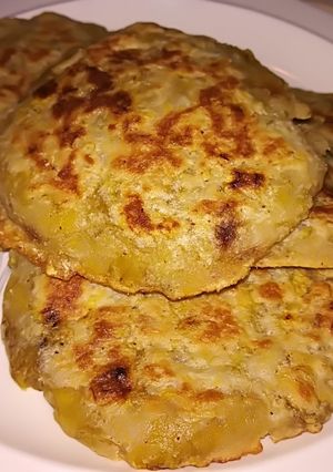 Una foto de Tortitas de plátano y pan