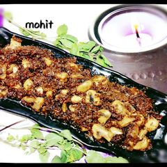 A picture of Tawa Butter Masala Mushroom.