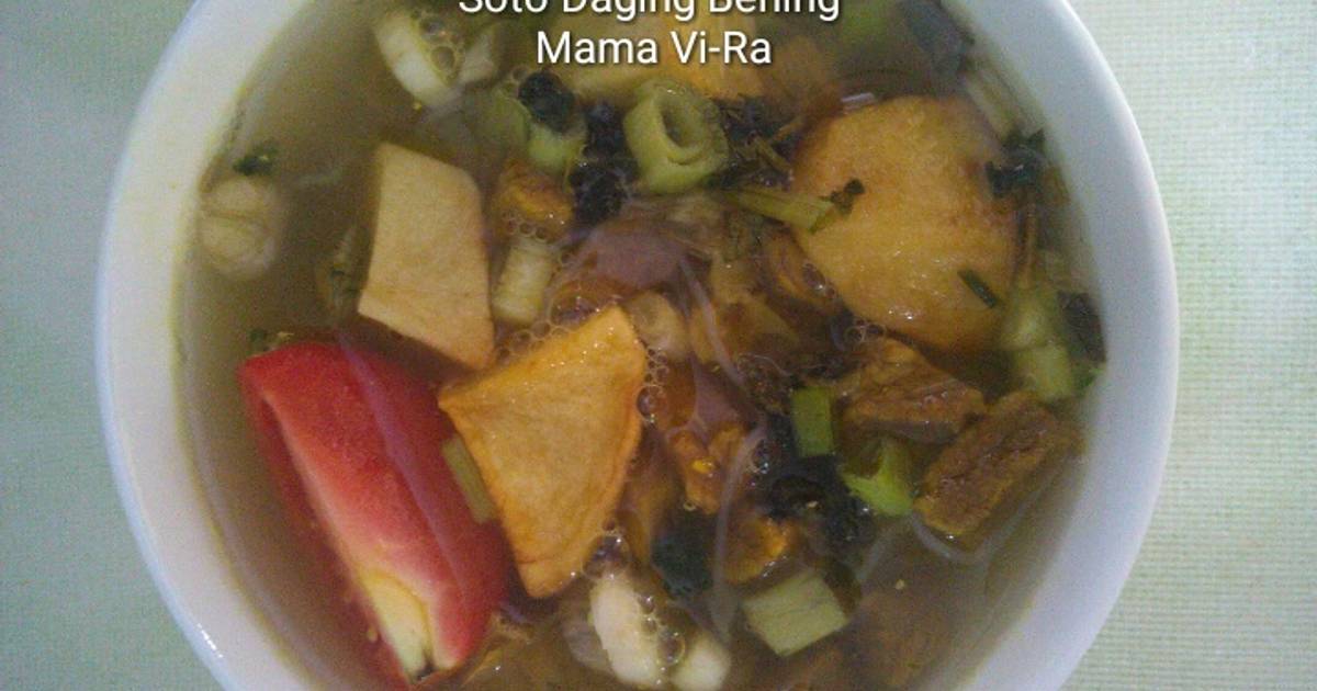 1 115 resep  soto  daging  bening  enak dan sederhana  ala 