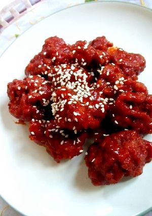 Foto resep Spicy chicken (chicken fire) ala Richeese factory