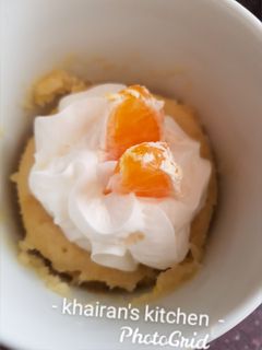 Orange Mug cake ainihin hoton girkin