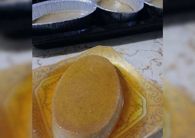 Puding pisang caramel