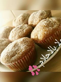 صورة لوصفة كب كيك التفاح والقرفة 🍏🍎 😍