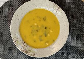 Sopa de Grão e Espinafres - Robot de Cozinha