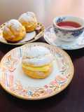 Profiteroles o bombas de crema dobles Francés chou a la crème🇫🇷🇺🇾🇯🇵ダブルクリームのシュークリーム