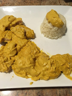 Una foto de Carne vegetal en salsa korma Thermomix