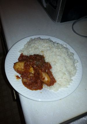 A picture of White Rice & Carrot Stew.