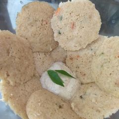 A picture of Oats idli.