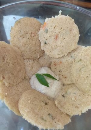 A picture of Oats idli.