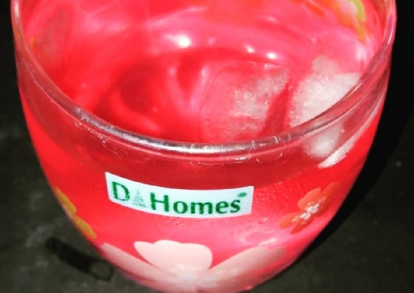 Rose coconut drink
