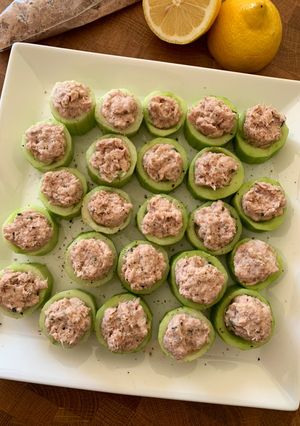 Une photo de ☆Bouchées de Concombre au Thon☆