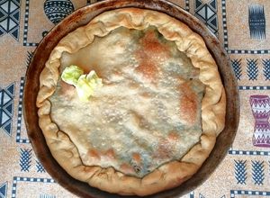 Foto di Calzone di lattuga e olive verdi pugliesi