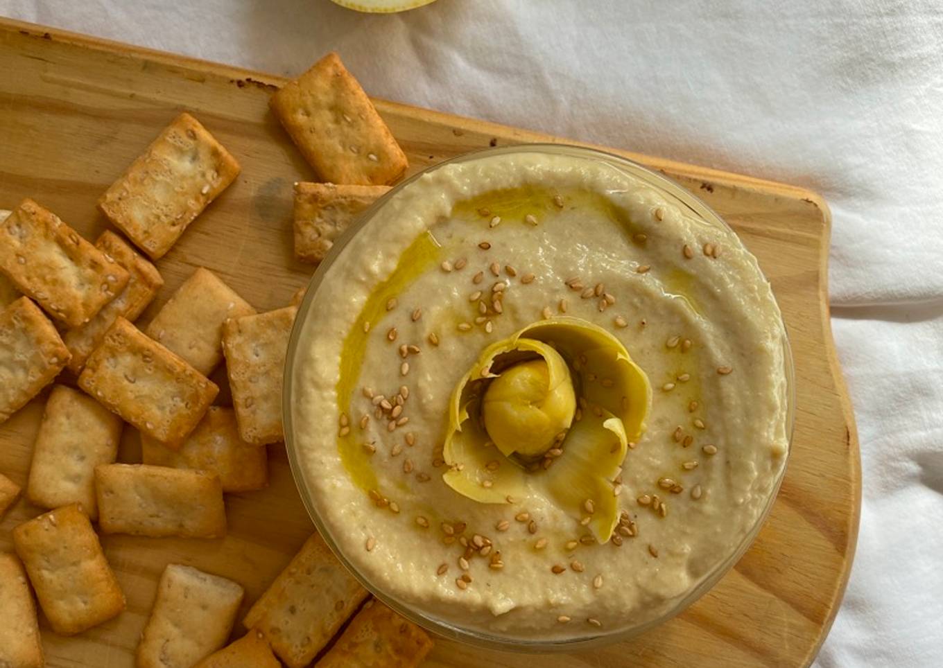 Hummus de alcachofas