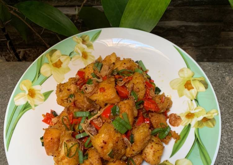 Resep Ayam Popcorn Goreng Bawang, Lezat