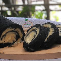 Bamboo Charcoal Hurricane Swiss Roll A picture of Bamboo Charcoal Hurricane Swiss Roll.