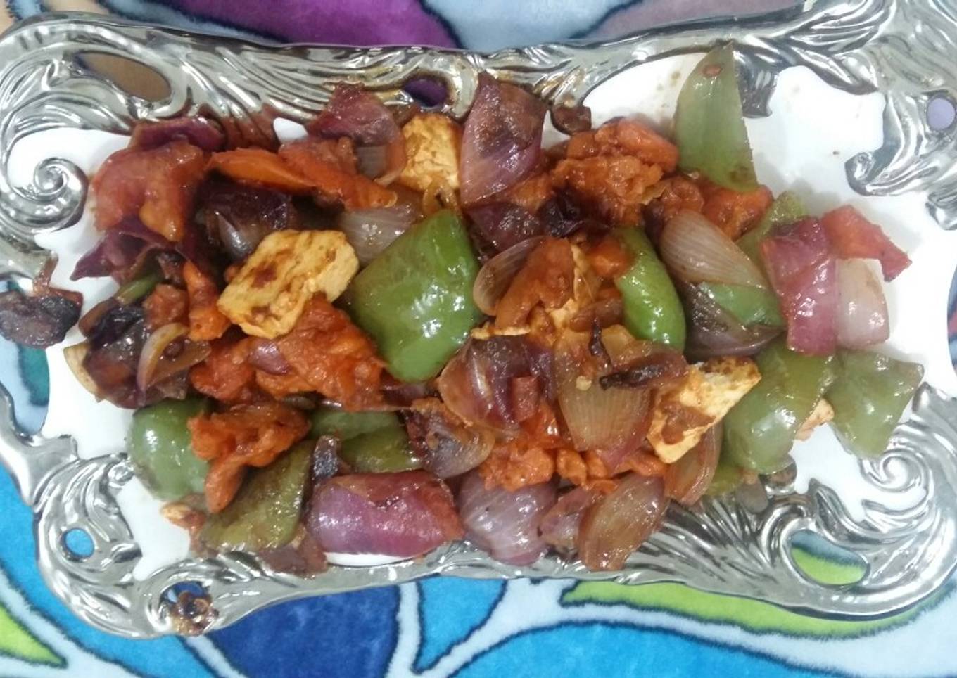 Dry chilli paneer