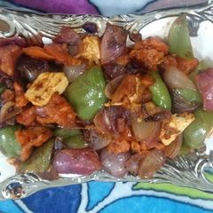 A picture of Dry chilli paneer.