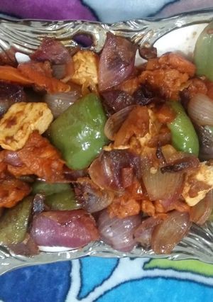 A picture of Dry chilli paneer.