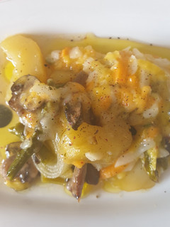 Una foto de Verduras gratinadas con caldo de pollo al gusto