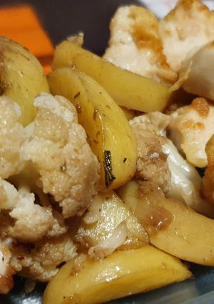Tepsis karfiolos burgonya #golden2.0 recept fotója