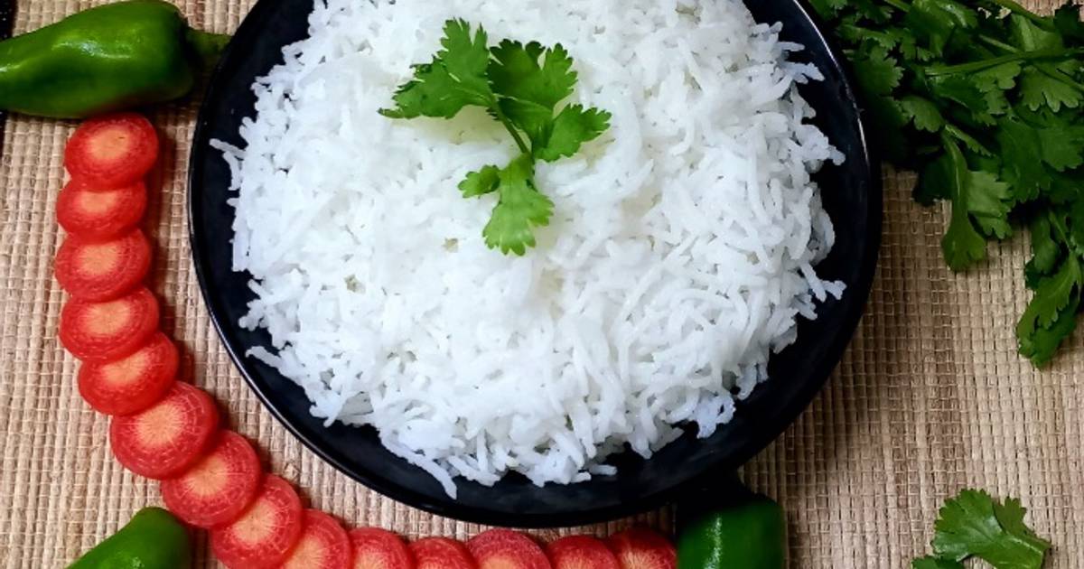 Steamed rice Recipe by Sneha Patel - Cookpad