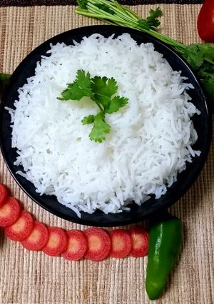 A picture of Steamed rice.