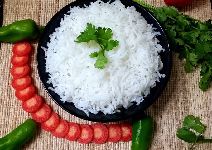 Steamed Rice Recipe By Sneha Patel Cookpad