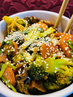 A picture of Vegetable pasta 🍝.