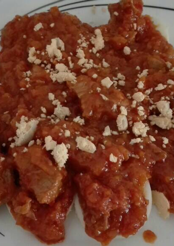 Una foto de 654. Huevos con tomate