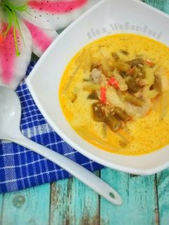Foto resep Sayur Kacang & Labu (Lontong Sayur)
